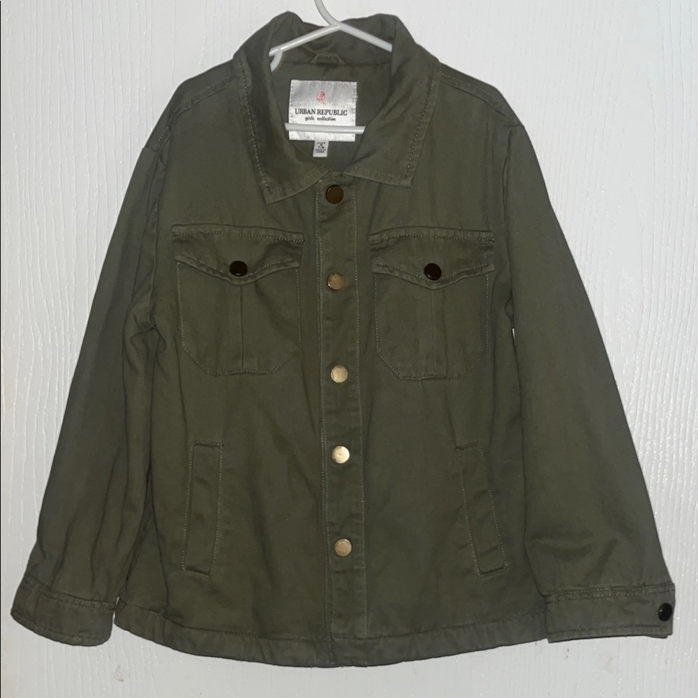 Urban Republic Girls Jacket - Army Green - 7/8